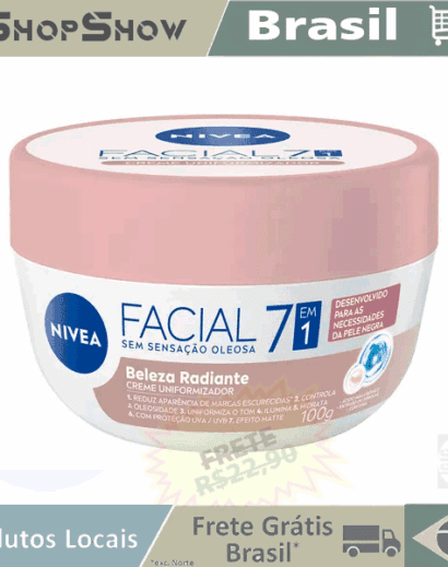 Hidratante Facial 7 Em 1 Beleza Radiante 100g