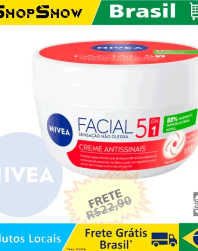 NIVEA Creme Facial Care 100g Antissinais Hipoalergênico