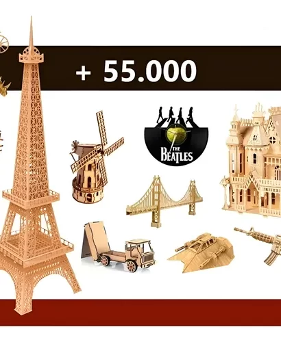 Vetores 55mil Pacote Gravações e Cortes a Laser